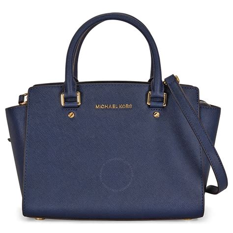 navy michael kors selma bag|Michael Kors selma medium black.